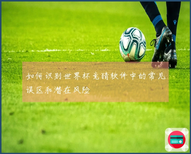 如何识别世界杯竞猜软件中的常见误区和潜在风险