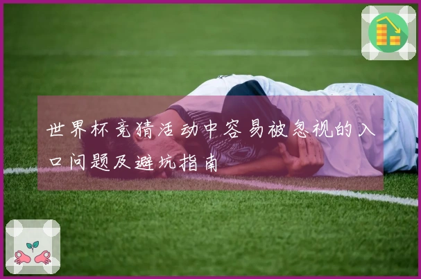 世界杯竞猜活动中容易被忽视的入口问题及避坑指南